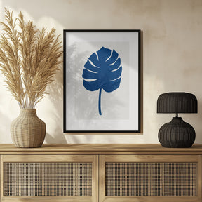 Leaf Blue Poster