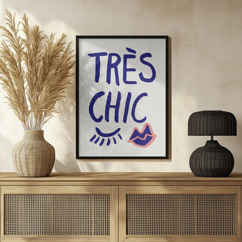 Tres Chic Blue Poster