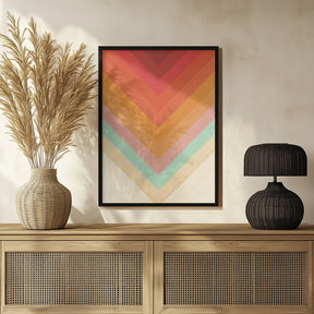 Rainbow Chevrons Poster