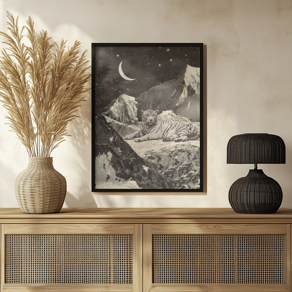 Giant White Tiger Poster