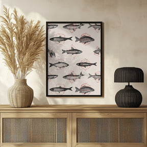 Fishes In Geometrics Nº4 Poster