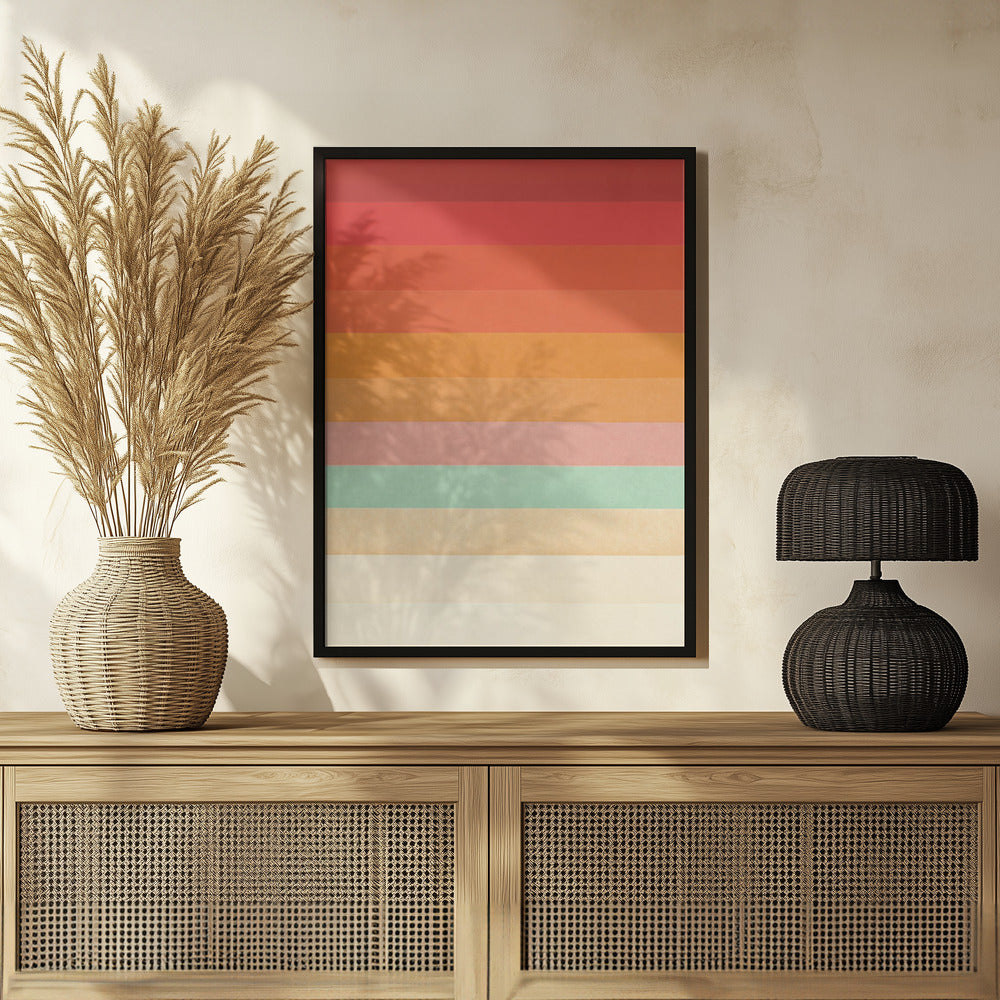 Rainbow Chevrons Poster