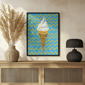 Ice Cream Blue Poster