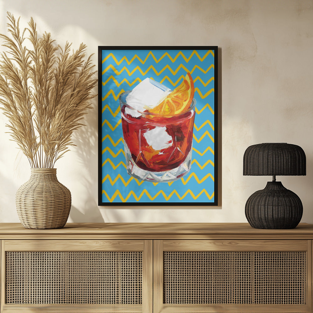 Negroni Blue Poster