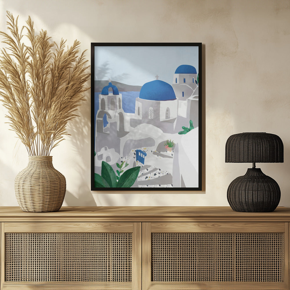 Santorini island Poster