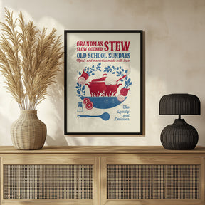 Grandmas Stew kitchen print Poster