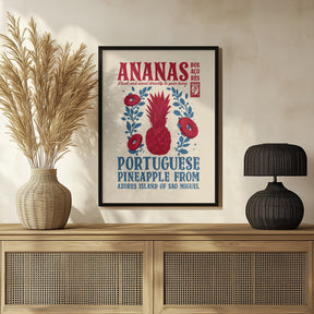 Pineapple kitchen print Poster