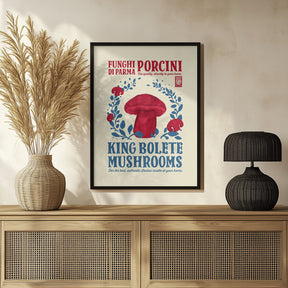 Porcini kitchen print Poster