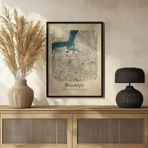 Brooklyn map Poster