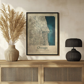 Chicago map Poster