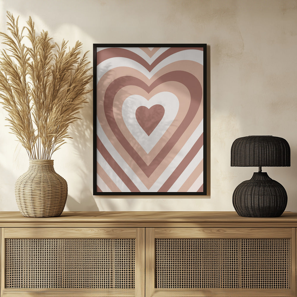 Hearts Radiate Poster