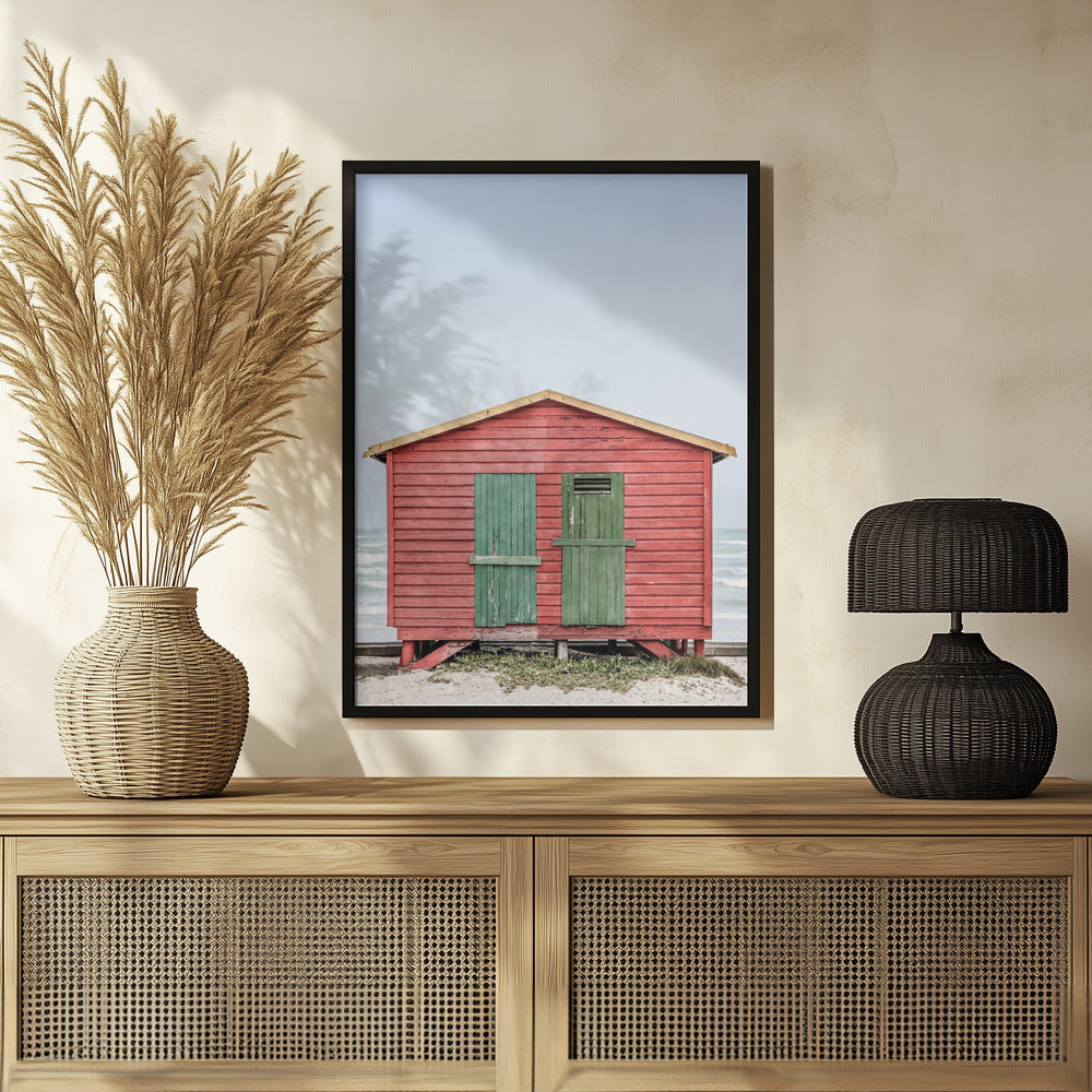 Red Hut Poster