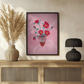 Cup of flowers Poster