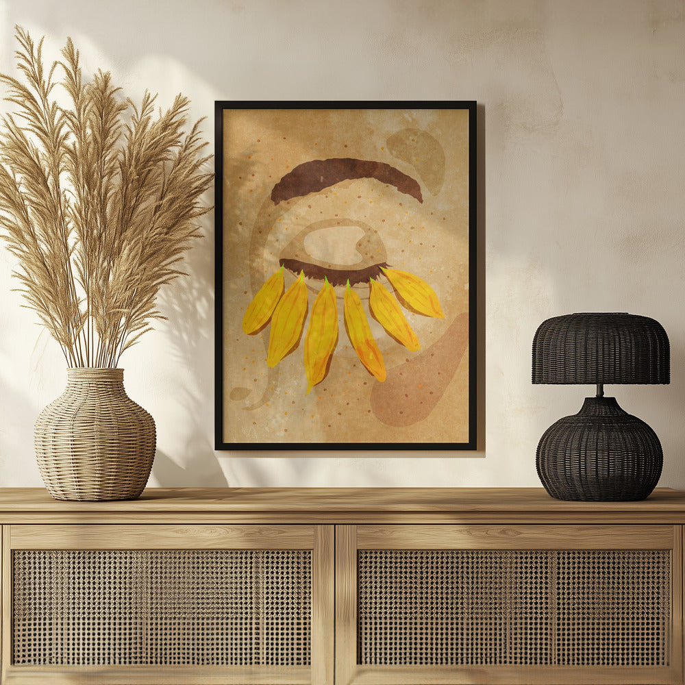 Flower power eye lashes Poster