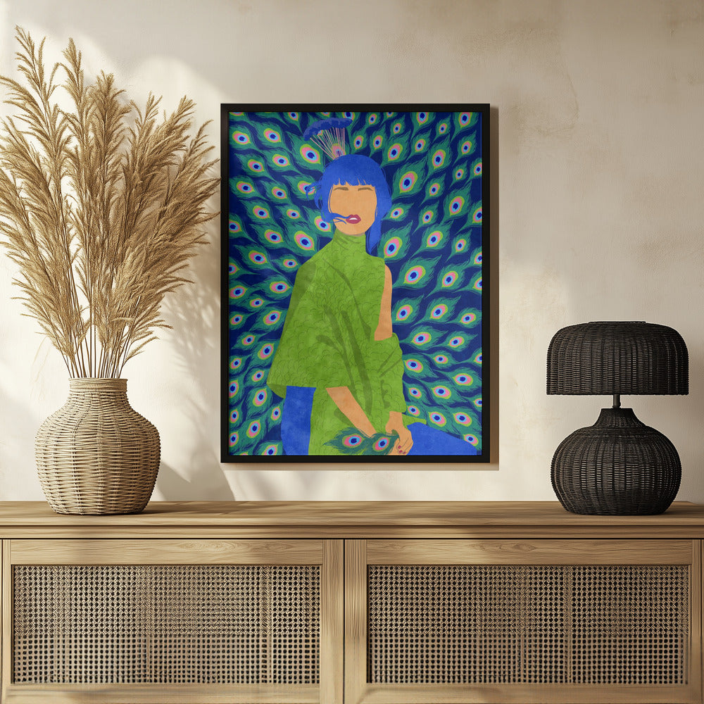 peacock woman Poster