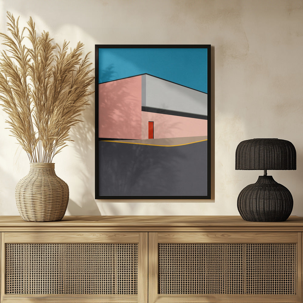 Warehouse Illustration Poster