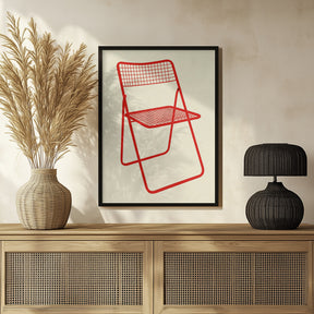 Ted Net Chair Red Poster