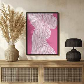 Fibers No 1 (Pink) Poster