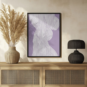 Fibers No 1 (Purple) Poster