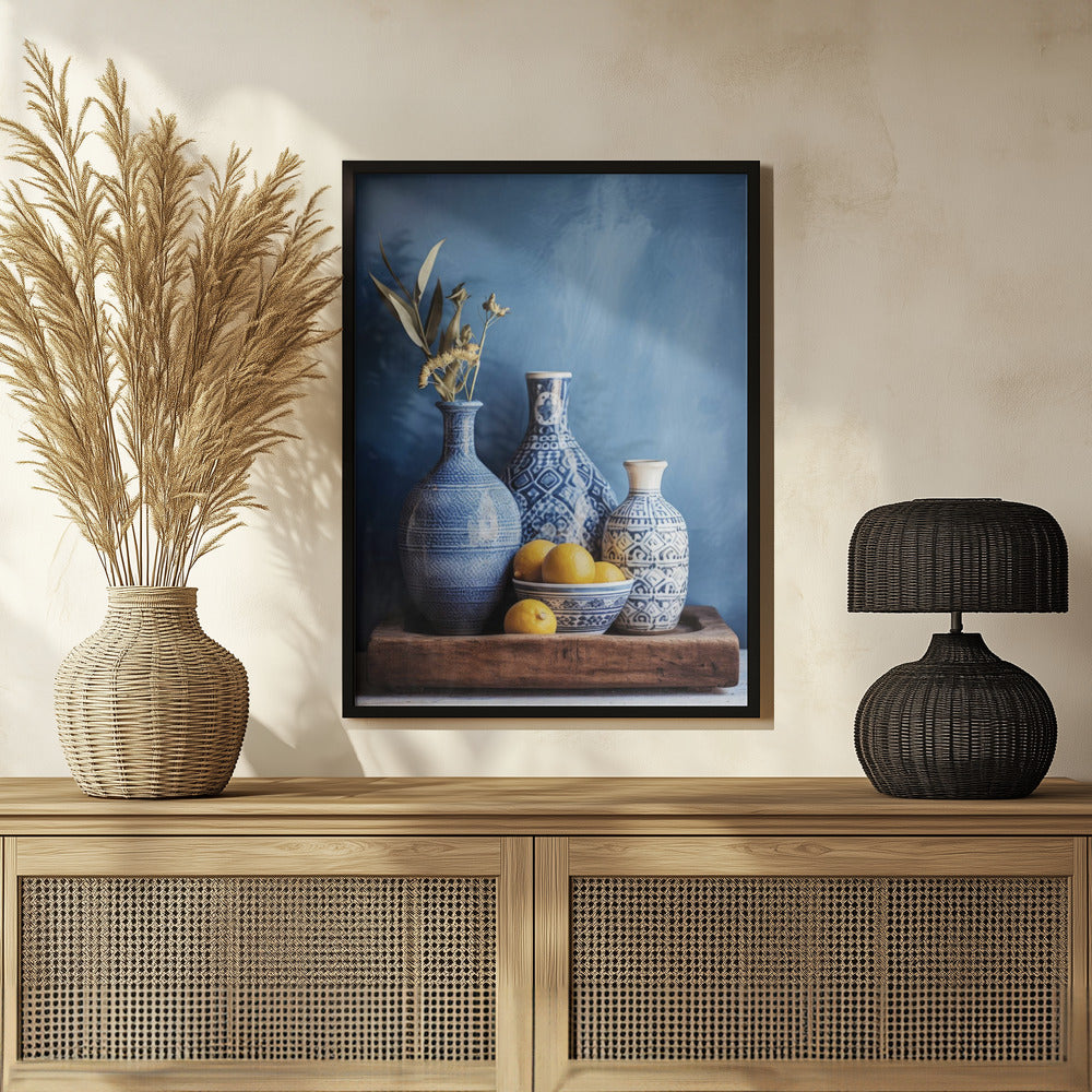 Blue Still Life Poster