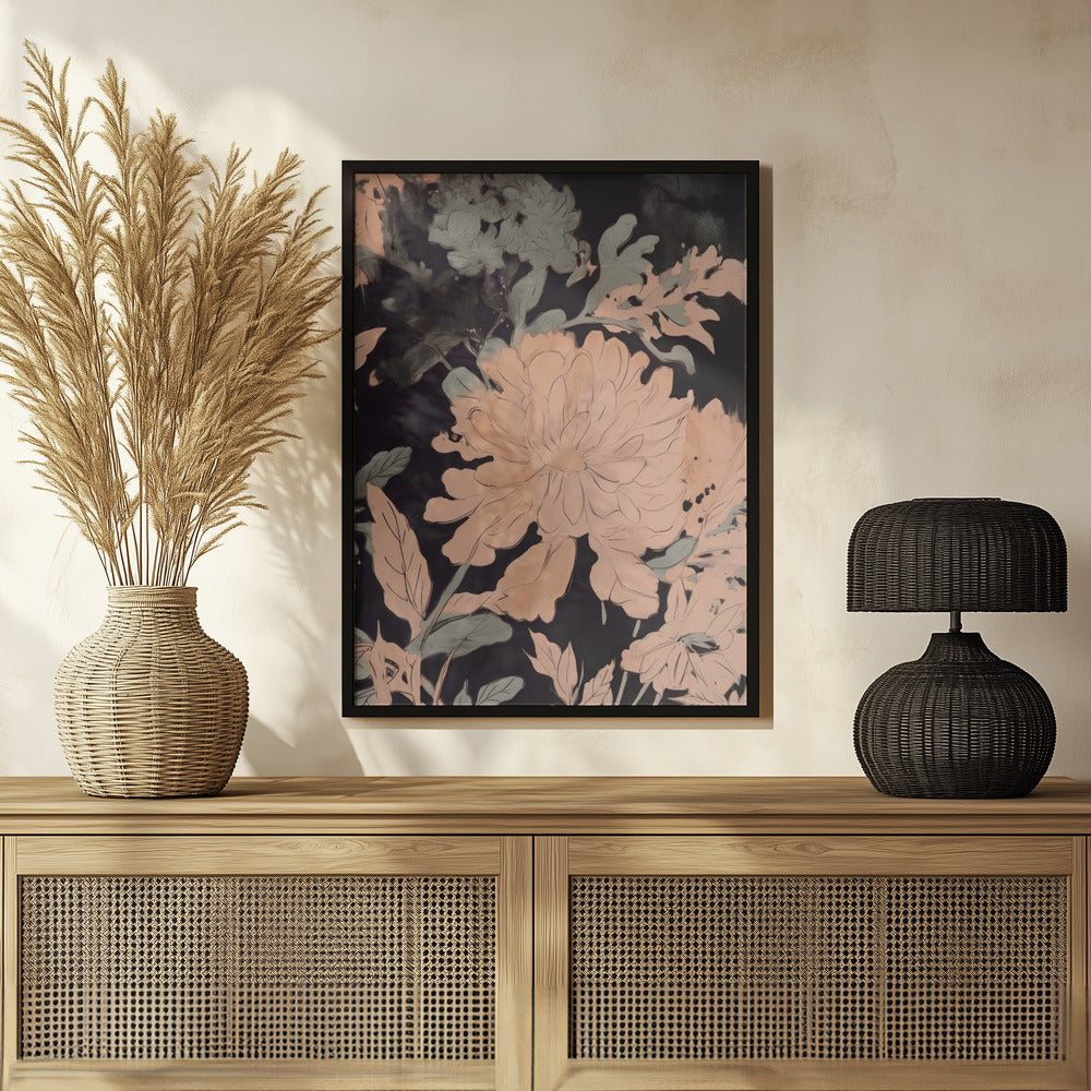 Wild Peony Poster