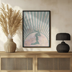 Yoga Boho Sun Rise Green 4 Poster