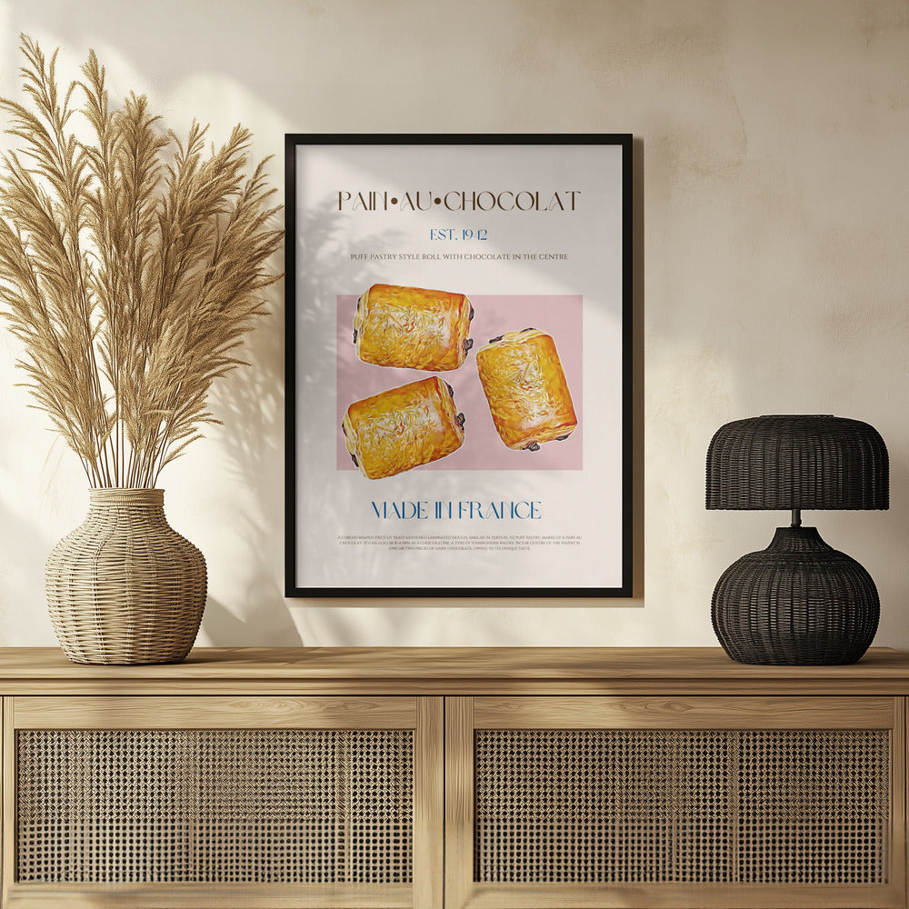 Pain Au Chocolat Print Poster