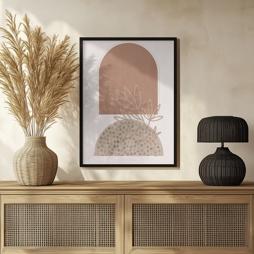 Boho Beige 1 Poster