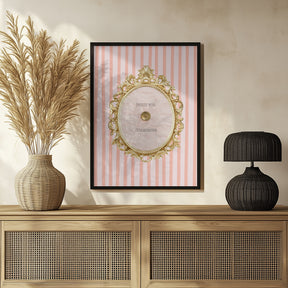 Champagnestriped4 Ratioiso Poster