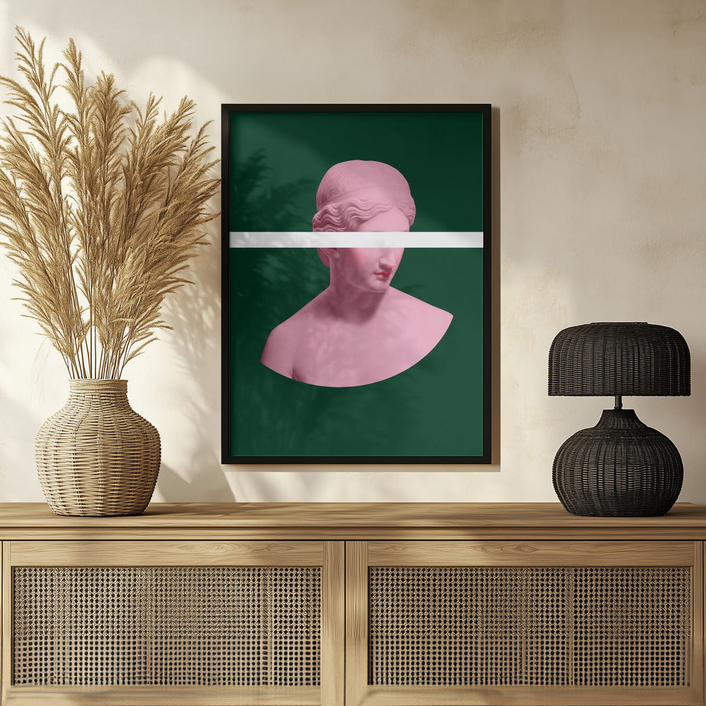 Pink and Green Artemis Poster