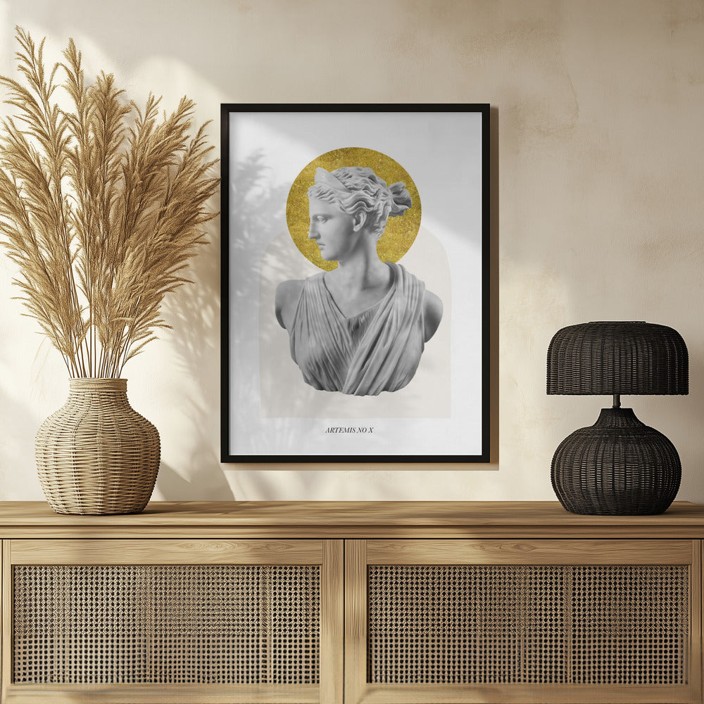 Gold Artemis Goddess Poster