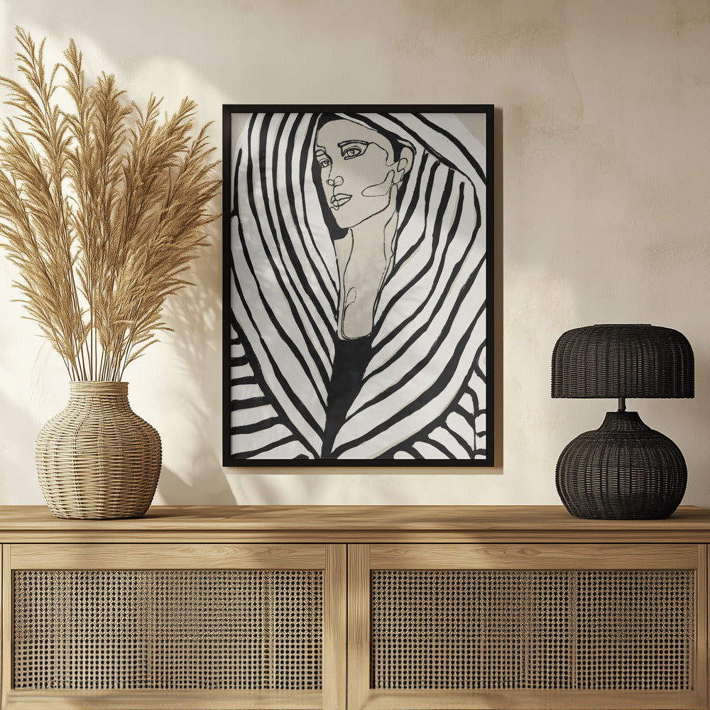 Striped Coat Poster