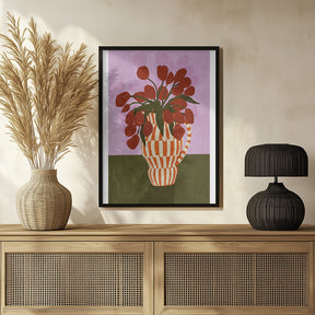 Flower Vase 1ratio 2x3 Print By Bohonewart Poster