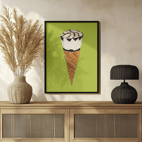 Cornetto On Pistachio Poster