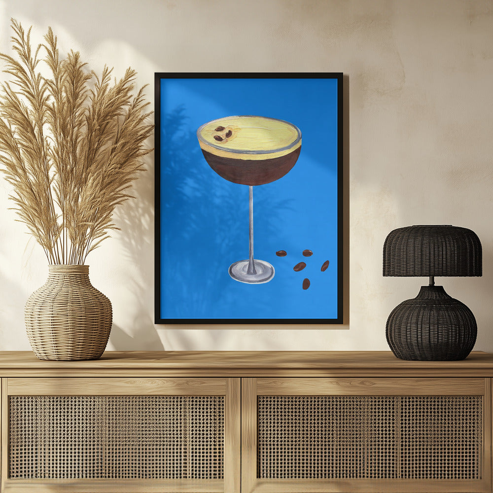 Espresso Martini Blue Poster