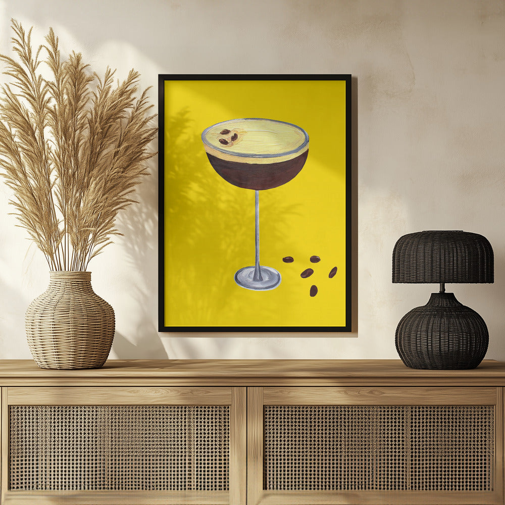 Espresso Martini Buttercup Yellow Poster