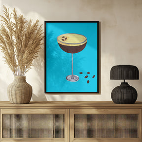 Espresso Martini Sky Blue Poster