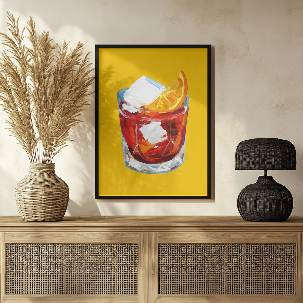 Negroni Sunshine Yellow Poster