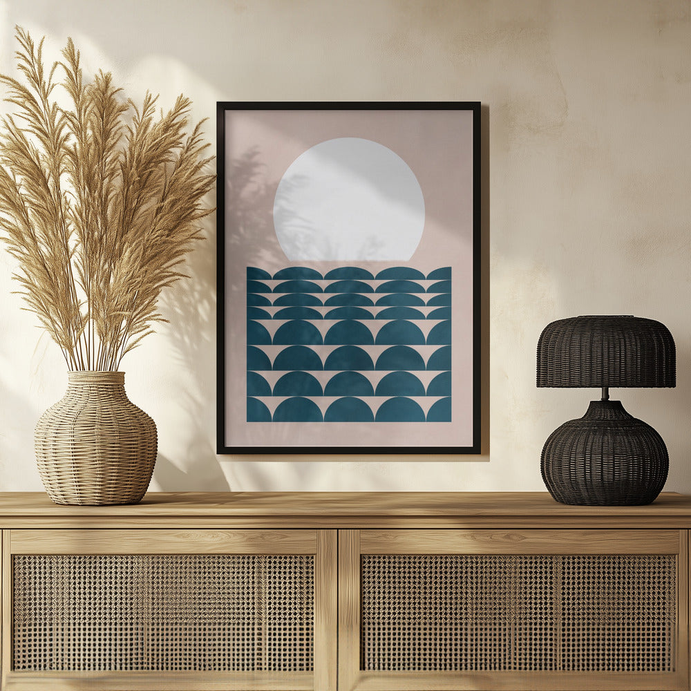 Geometrical Seascape Poster