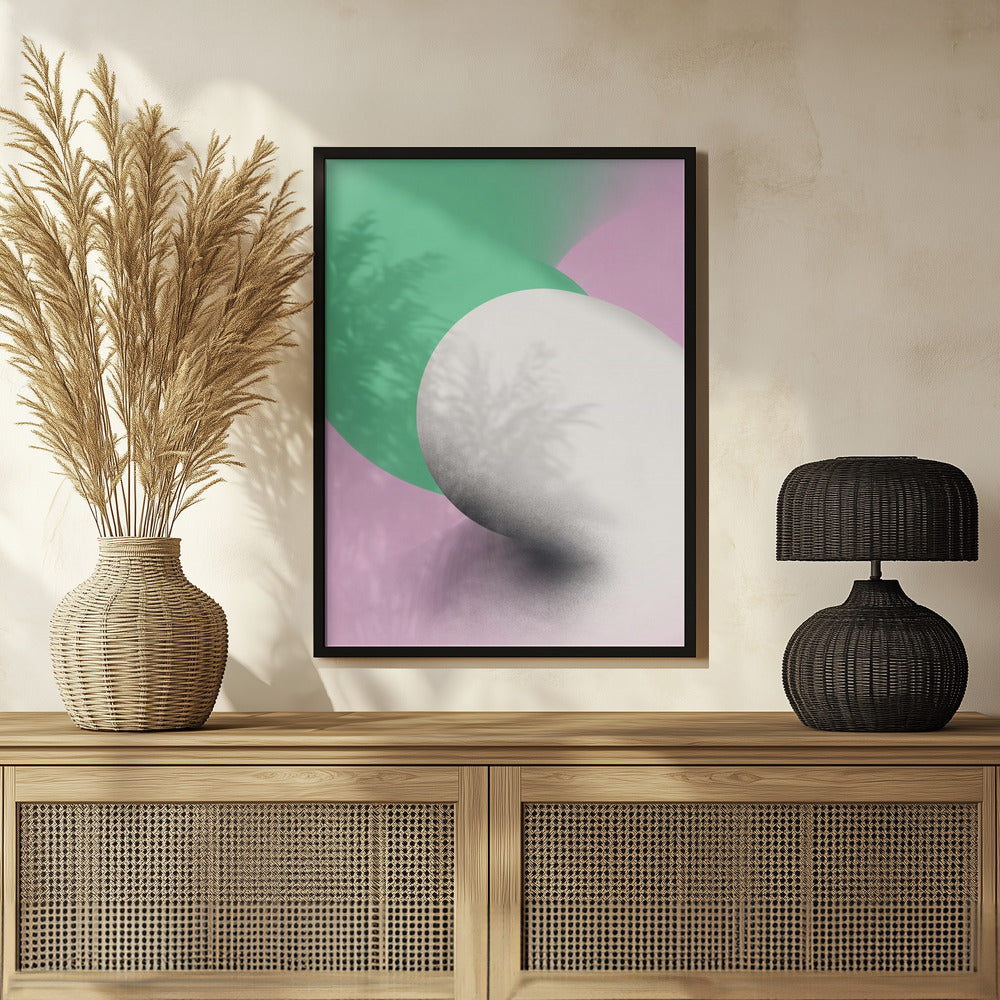 Minty Abstract Poster