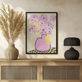 Pink Vase Poster