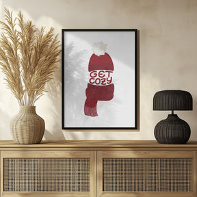 Get cozy (red) Poster