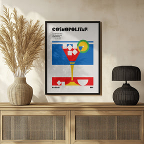 Cosmopolitan Bauhaus Cocktail Poster