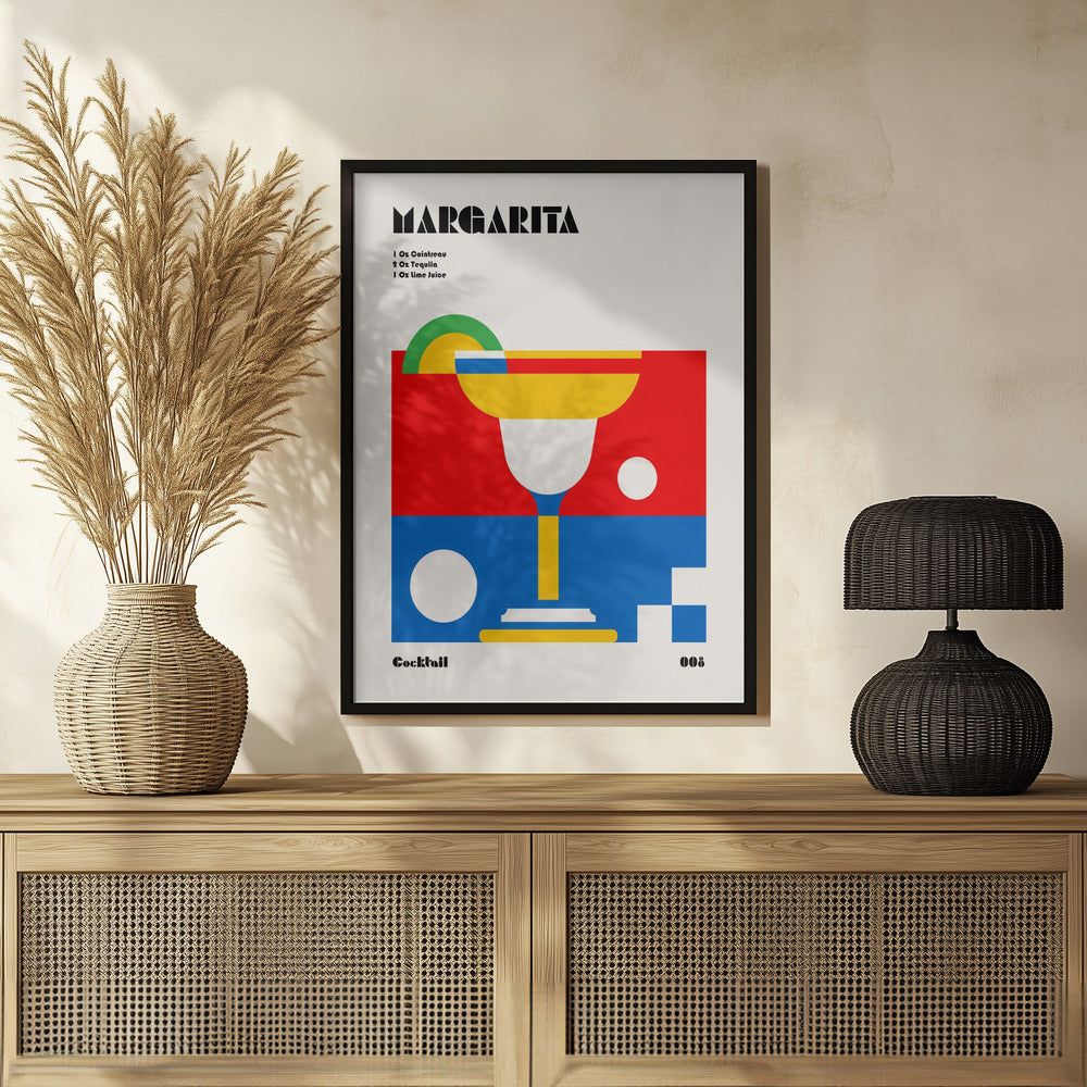 Margarita Bauhaus Cocktail Poster