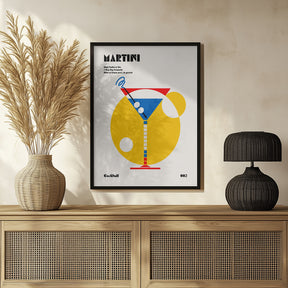 Martini Bauhaus Cocktail Poster