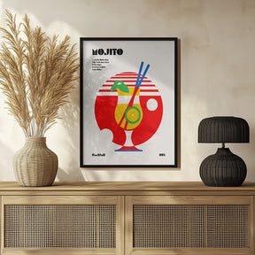 Mojito Bauhaus Cocktail Poster