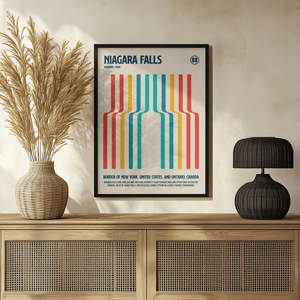 Niagara Falls National Park Travel Poster Poster