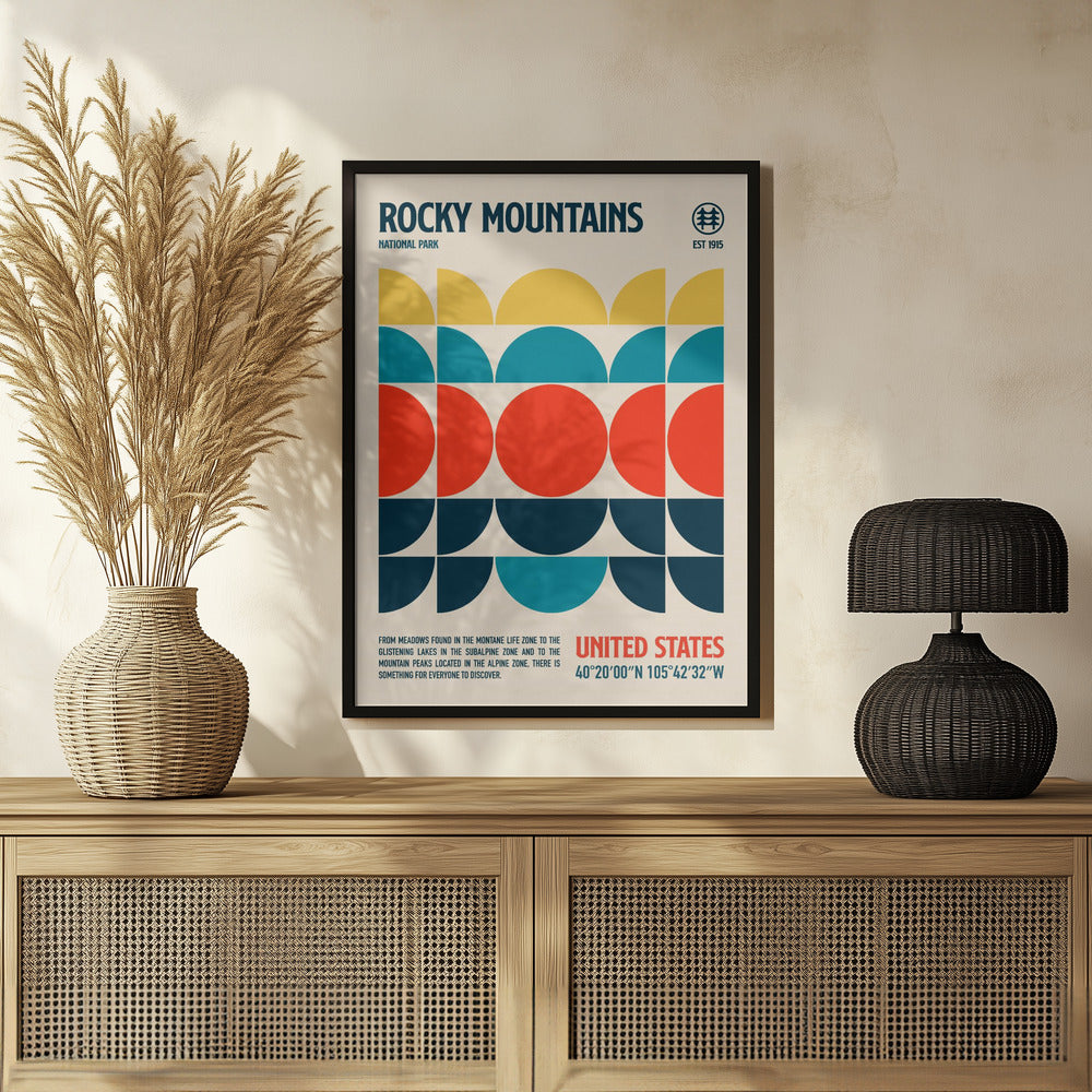 Rocky Mountains National Park Travel Poster Poster