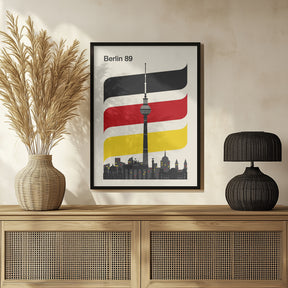 Berlin Retro Travel Print Poster