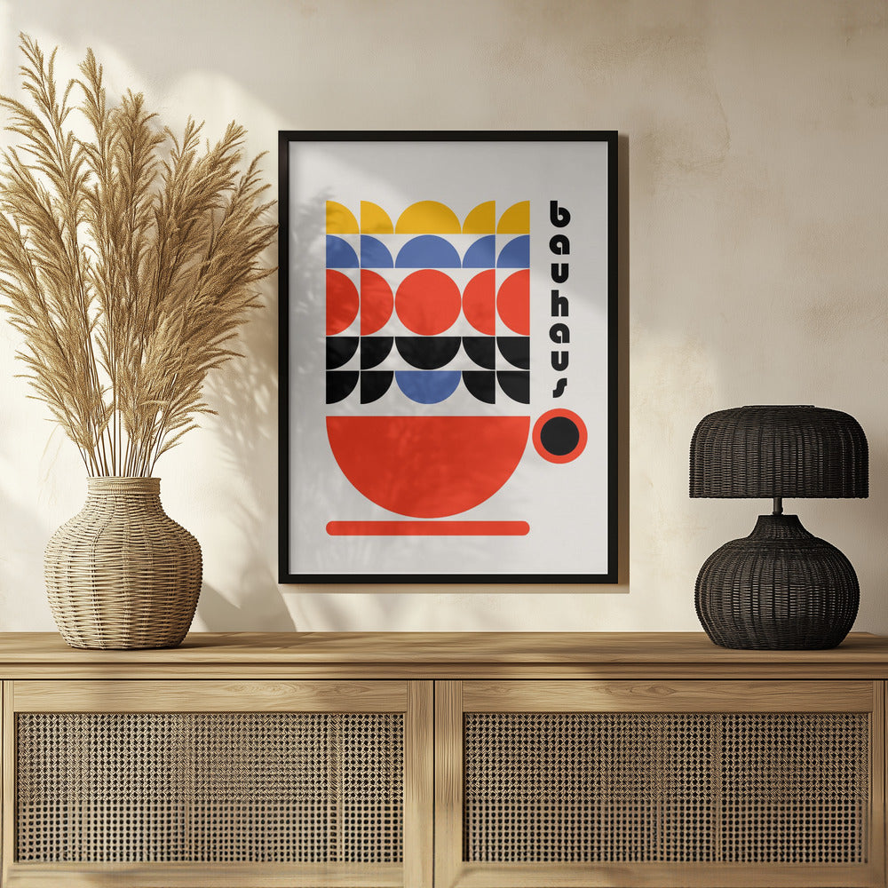 Bauhaus Coffee 70s Decor Poster